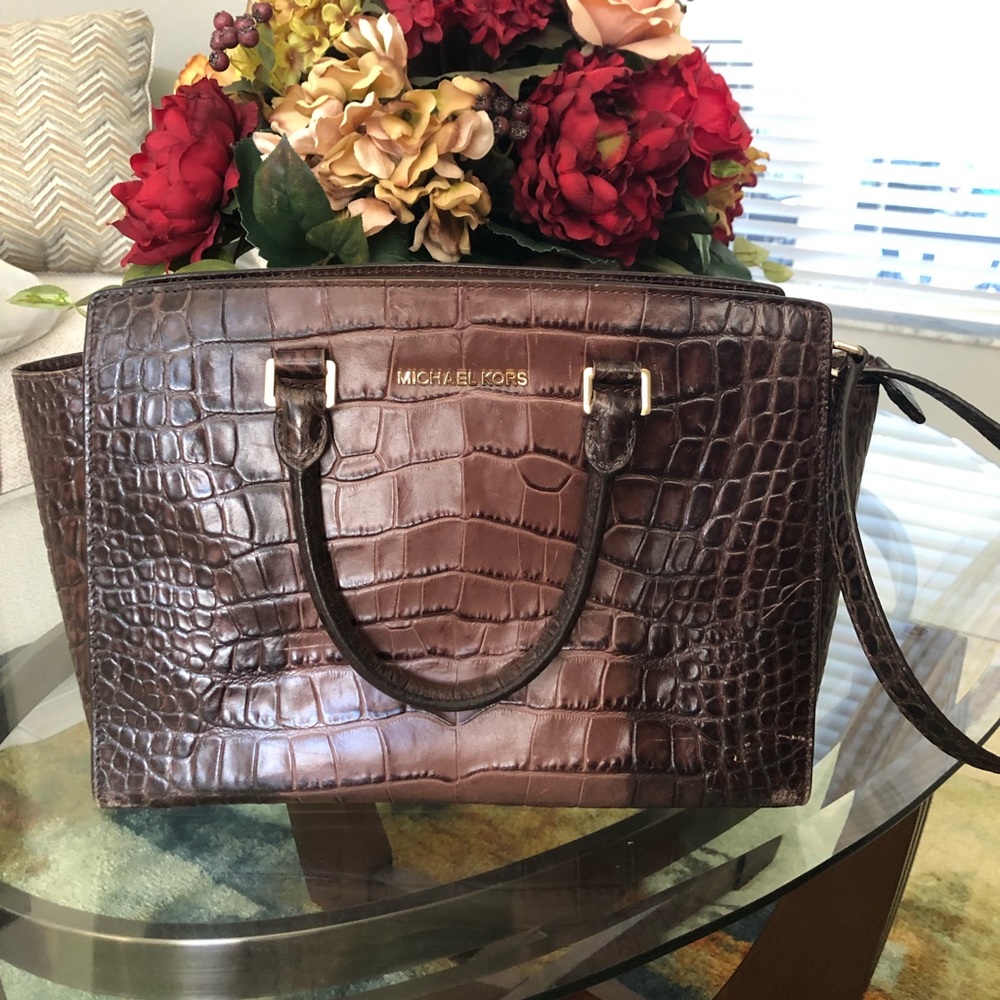 Micheal Kors Python Satchel